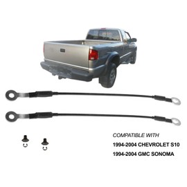 APA Replacement Tailgate Cable 17-1/4" with Hardware Pair of 2 for 1994-2004 S10 Sonoma 15683449 15683450