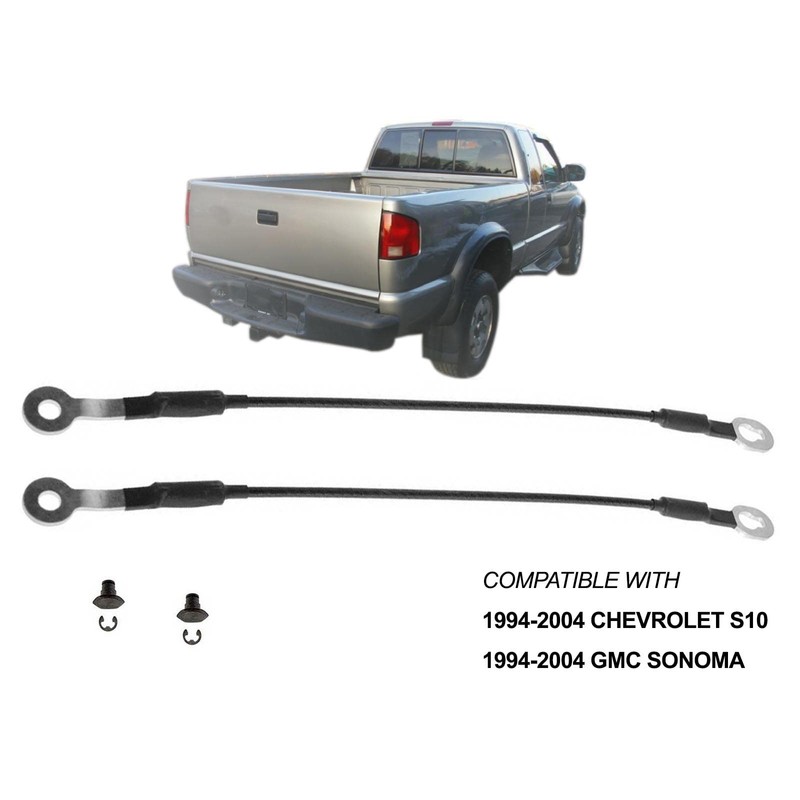 APA Replacement Tailgate Cable 17-1/4" with Hardware Pair of 2