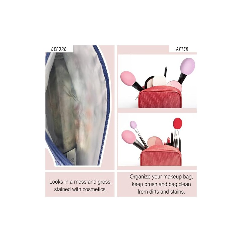 THJOPOKEEL 6 piezas Estuche Para Brochas De Maquillaje Funda Protectora