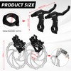 Bike Disc Brake Kit, Aluminum Front and Rear Caliper, MTB