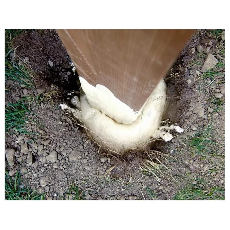 Fast 2K Deck Post Mix, Expanding Foam Concrete Alternative for