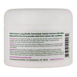 Crema De Azufre De La Piel (8 Oz 240 Ml) Crema Antimicótica