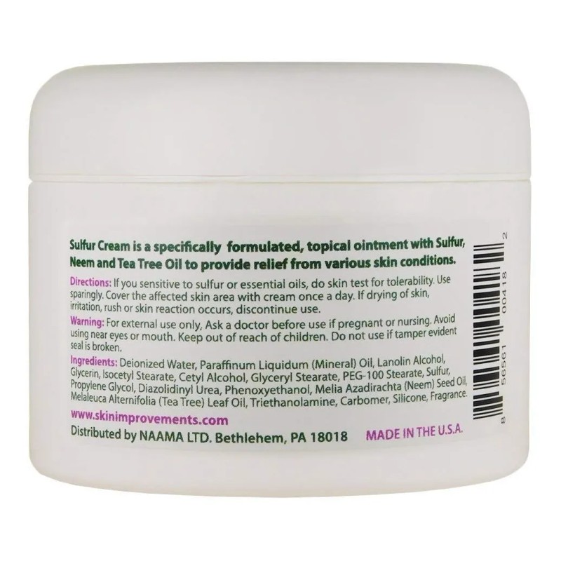 Crema De Azufre De La Piel (8 Oz 240 Ml)