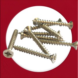 M4.5 x 30mm Door Hinge Chrome Screws Replacement (Pack of 20)