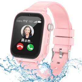 ELEJAFE 4G Smartwatch Children, IP68 Waterproof Children's Smartwatch with GPS and Phone, Video Call, SOS, WiFi, School Mode, Voice Chat, Pedometer, Alarm Clock, Children's Watch for Girls and Boys