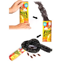 Potato Chip Snake Can Snake Joke Toys Funny Spring Snake Can Jumping Snake for Prank Props as April Fool's Day Gift or Party Decoration