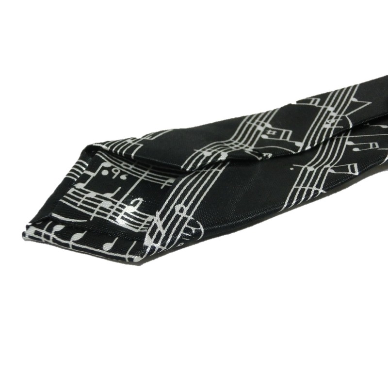 Casual Music Notes Music Necktie Men's Stylish Music Note Border