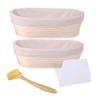 Zicojia Bread Making Kit, Proofing Baskets 10 Inch Oval Sourdough