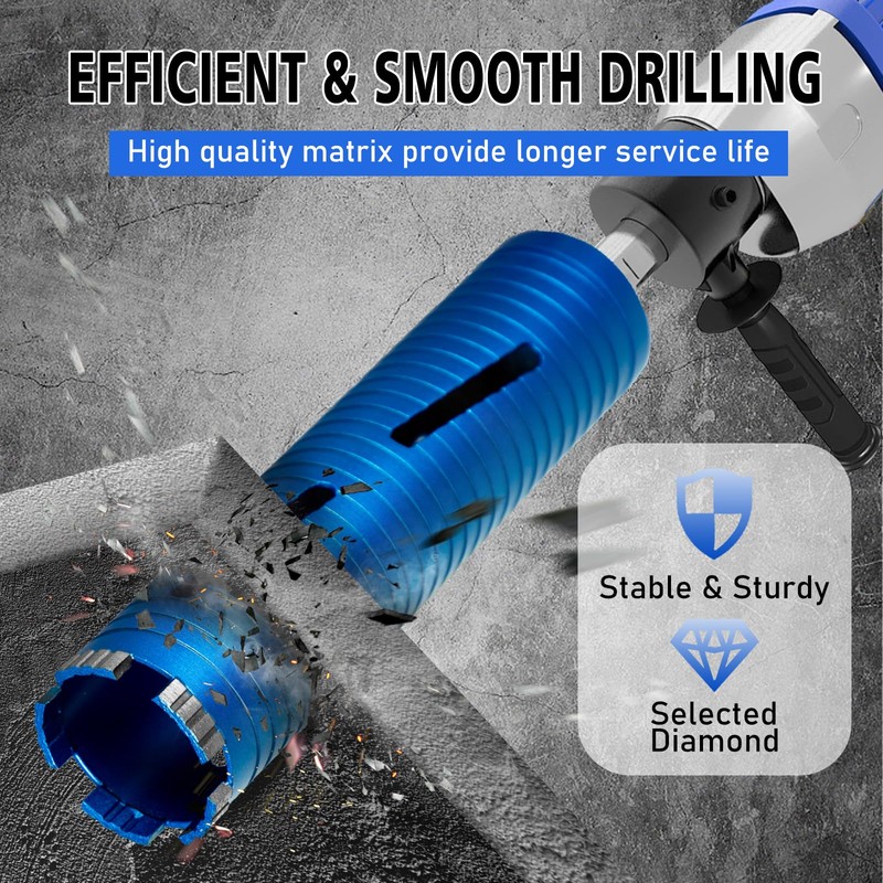 SALI Diamond Core Drill Bits 4" Diameter 10"/254mm Drilling Depth