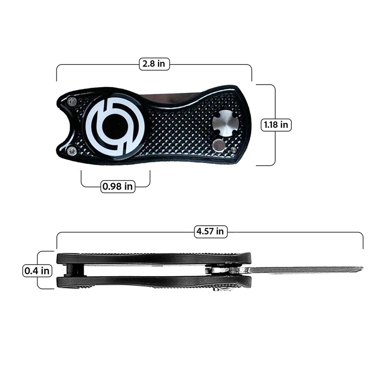 Kaizen Golf Divot Repair Tool with Magnetic Ball Marker -