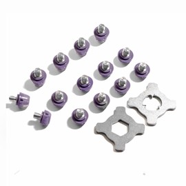 STUDIAMONDS TPU Football Studs-14X Replacement Football Cleats with 2X Studs Spanner Included (Translucent Purple)
