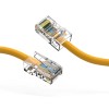 LucaCables 1.5Ft CAT5E UTP Ethernet Network Non Booted Cable Yellow