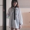 LUJIYY Women Skinny Scarf Long Necktie JK Uniform Tie Skinny