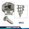 PIT66 Headlight Adjusters Kit 1-1/2” Screws Springs 8pcs Compatible with