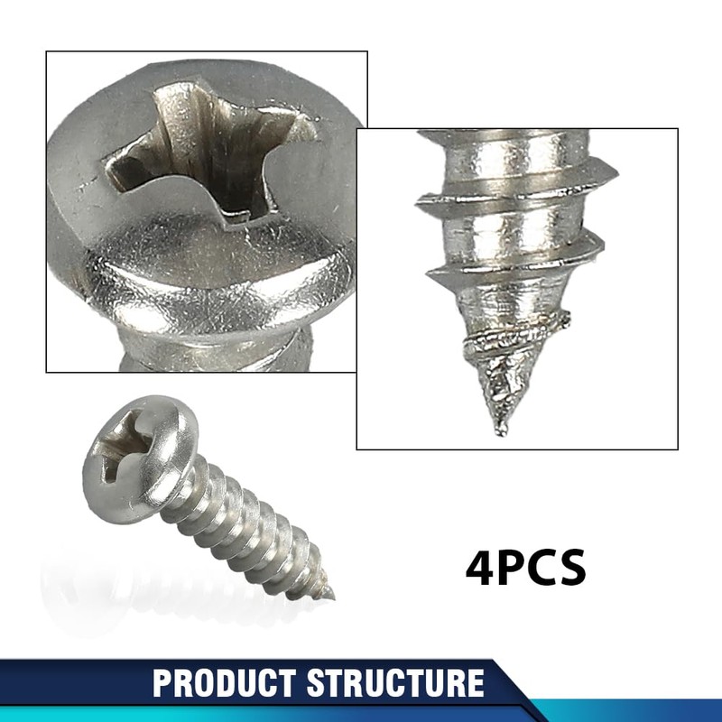 PIT66 Headlight Adjusters Kit 1-1/2” Screws Springs 8pcs Compatible with
