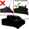 Janico 1085 Commercial Lobby Dustpan Upright, Aluminum Handle, 37” Length,