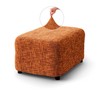 Menotti Footstool Ottoman Foot Rest Slip Cover for Sofa and
