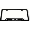 RFUTRNVBC Stainless Steel License Plate Frame Cover Holder ForKia Black