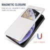 Shantime Viewable Window Leather Flip Case Compatible with AGM Glory