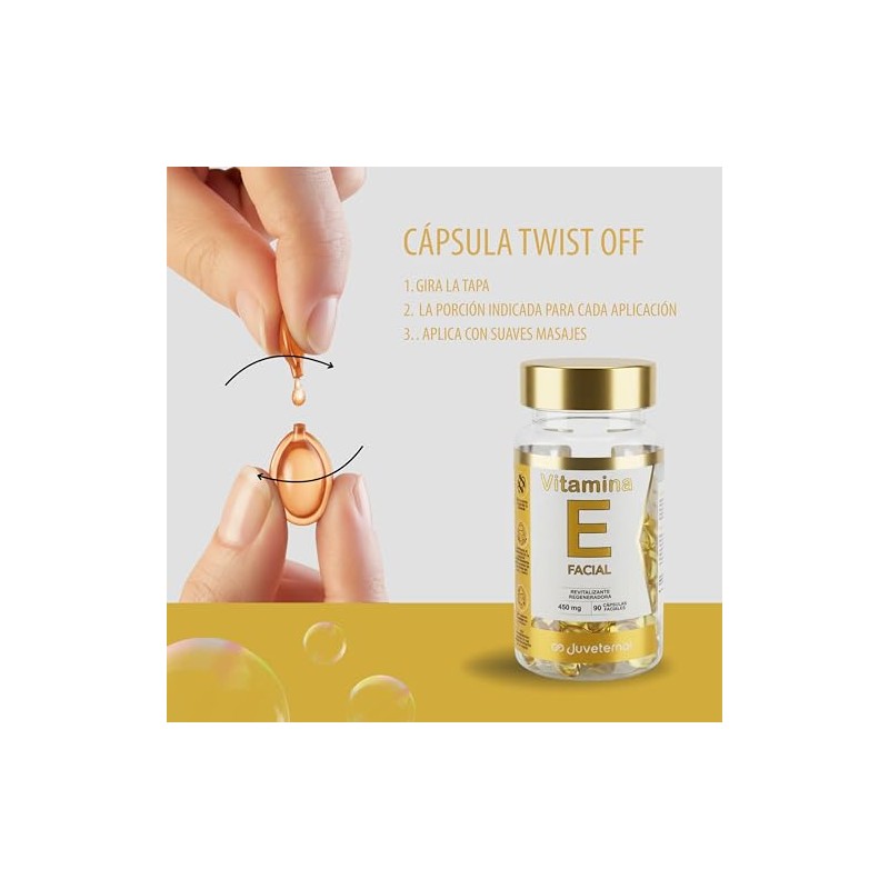 Cápsulas Faciales Vitamina Twist Off Antioxidante Hidratante Revitalizante