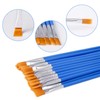 UPINS 30 Pcs Flat Paint Brushes, Small Brush Bulk for