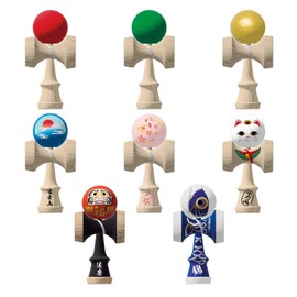 Bandai Collectible Mini Kendama BASIC & Japan (Box of 9 Pieces)