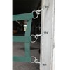 Barn Door Guard, Heavyweight Poly Webbing Stall Barrier, Adjustable, Stainless
