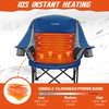 Oversized Extra Large Heated Padded Camping Chair up to 500lbs
