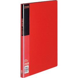 Kokuyo La-B20R Clear Book Fixed Red A4 Vertical 20 Sheets