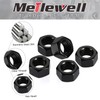 #8-32 Hex Nuts, Stainless Steel 304 Hex Nut, Black Oxide