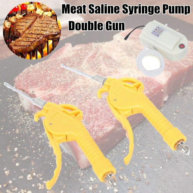 Electric Meat Saline Syringe Injector Automatic Brine Pump Gun for
