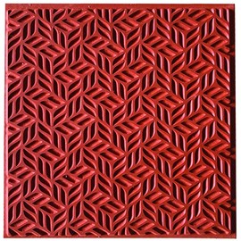 Cernit CE95029 Texture Plate, Red, One Size
