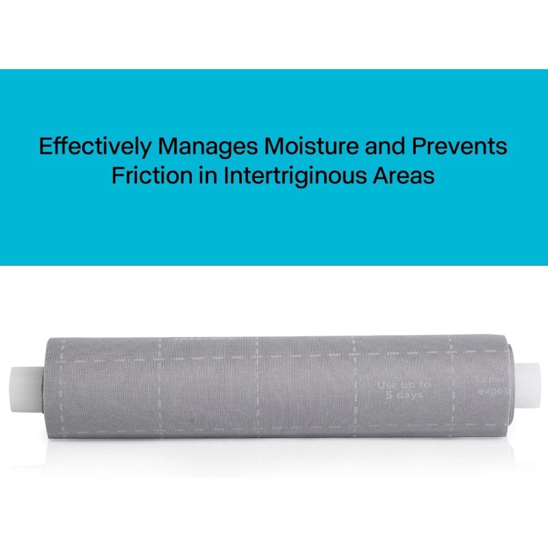 InterDry 10"x144" Soft, Breathable Fabric Roll with Silver Complex –