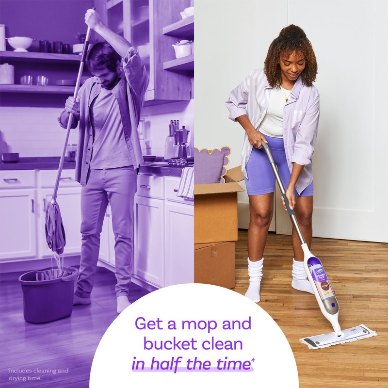 Swiffer Power Mop Wood Refill Solution, QuickDry Hardwood Floor Cleaner