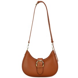 Crescent Bag for Women Small Shoulder Purses Leather Zip Handbag Crossbody Bags Cute Hobo Tote Bag