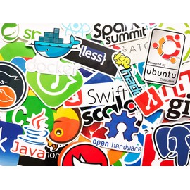 15 Random Programming Coding Java C++ Python Git My SQL Stickers