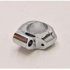 Chrome Mirror Mount Clamp for 1" Handlebars with 5/16" Mounting