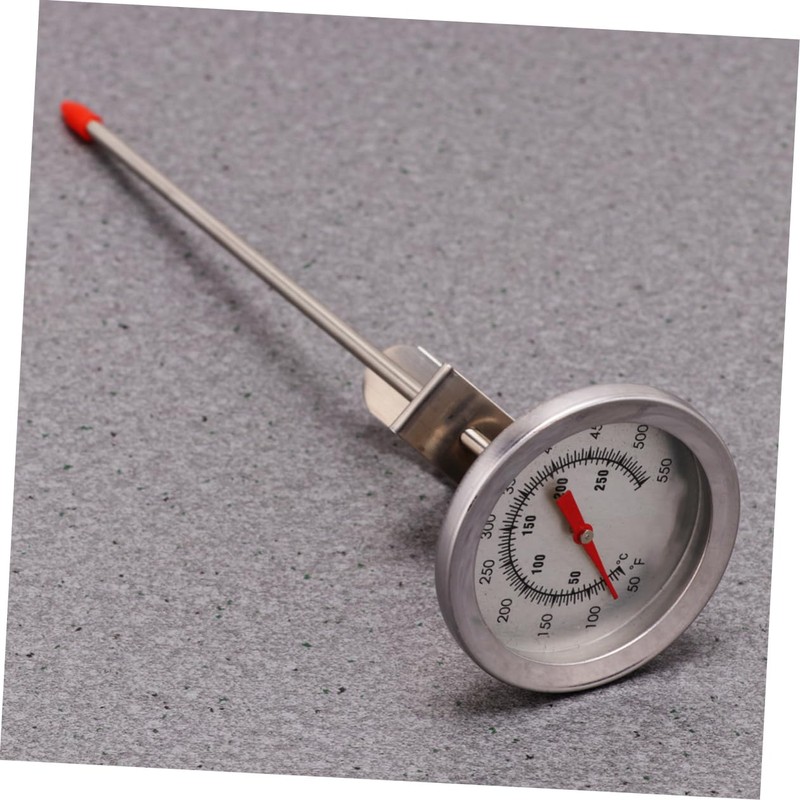 ABOOFAN 1pc Stainless Steel Barbecue Thermometer Long Dial Food Thermometer