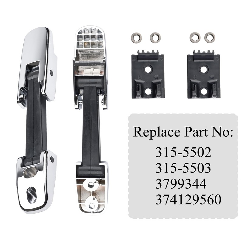 Chrome Heavy Duty Hood Latch 2PCS Compatible with Kenworth T170