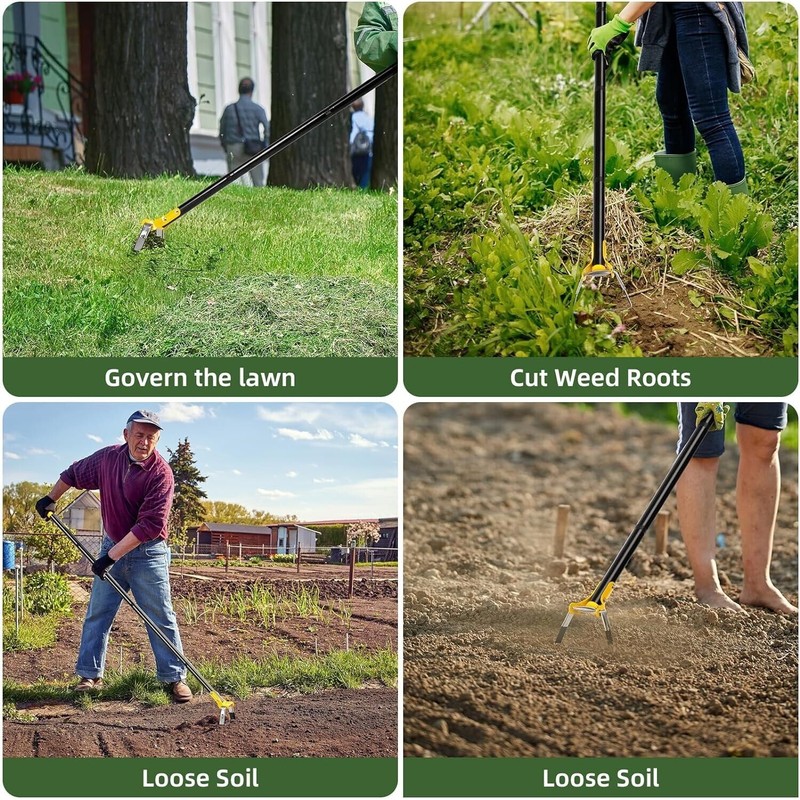 Nicecho 84" Stirrup Hula Hoe of Scuffle Garden tool for
