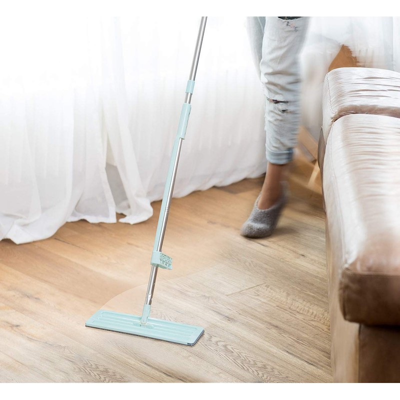 Sichler Haushaltsgeräte Floor Mop with Scraper, 3-Piece Handle, 122 cm