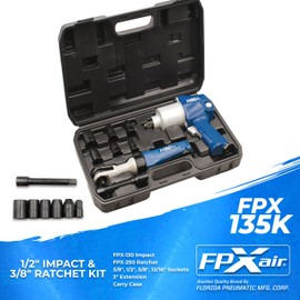 FPXAIR 1/2" Impact & 3/8" Ratchet Kit: FPX-135K, Impact Wrench & Ratchet Wrench, Automotive Power Tools, Garage Air Tools