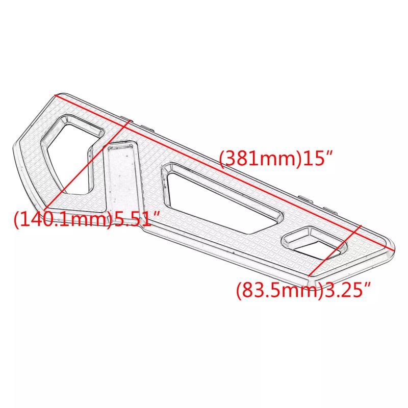 Unbranded US Driver Floorboard Footboard For Harley Touring Electra Street