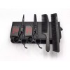 EVOLVING Tijeras Negro Mate Con Peines Al Carbon Barbero Estilista