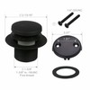 Black Tubular Tub Drain Kit with Welsan Tip-Toe Bathtub Drain
