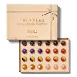 Ethel M Chocolates 24-Piece Truffles Collection, Luxury Chocolate Gift Box Selection of World's Finest Hand-Rolled Truffles Premium Chocolate Assortment