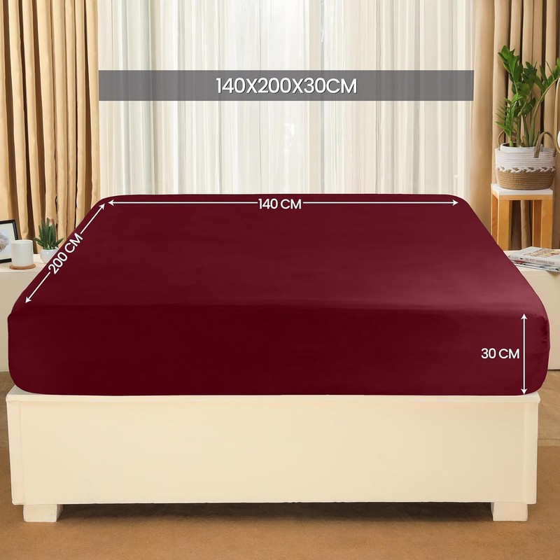 Utopia Bedding - Fitted Sheet 140 x 200 cm up