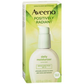 AVEENO POSITIVELY RADIANT DAILY MOISTURIZER SPF15 4OZ