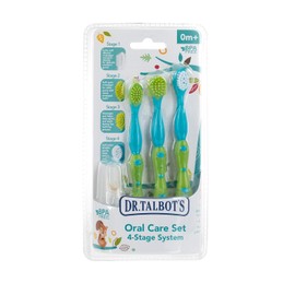 Oral Care Set, 4-Stage System, 0 m+, 4 Piece Set, Dr. Talbot's