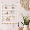 Wall Mounted Earring Organizer, Earring Holder Organizer Wall,Solid Wood Earring